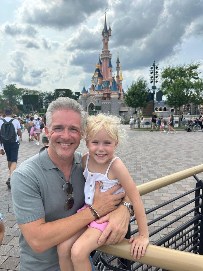 Christophe and Lisa Marie's godson at Disneyland Paris