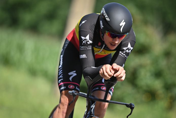 Yves Lampaert won de tijdrit in de Baloise Belgium Tour.