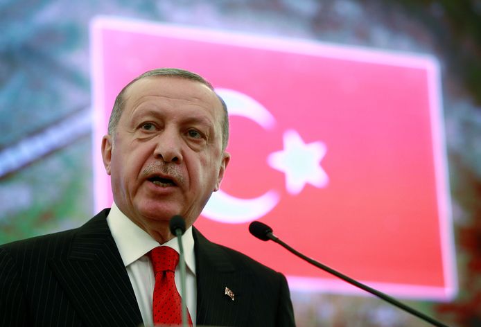 De Turkse president Erdogan op archiefbeeld.