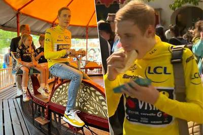 Deens sprookje in de Efteling: Vingegaard, die nu voluit voor Vuelta gaat, neemt plaats in de draaimolen en eet broodje kroket