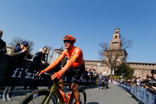 Archiefbeeld: Greg Van Avermaet tijdens Milaan-San Remo vorig jaar. 