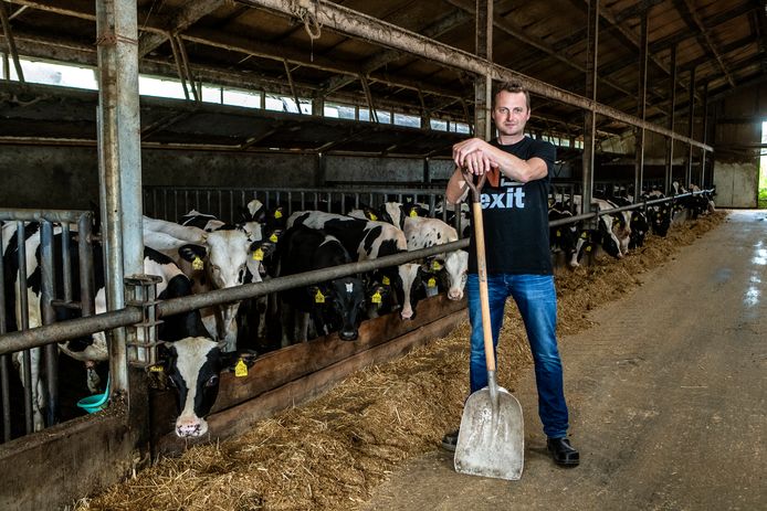 Veehouder Willeam Schoonhoven uit Beemte Broekland heeft gemengde gevoelens bij de handel in stikstofrechten.