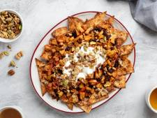 Wat Eten We Vandaag: Appeltaart-nacho’s met notencrumble