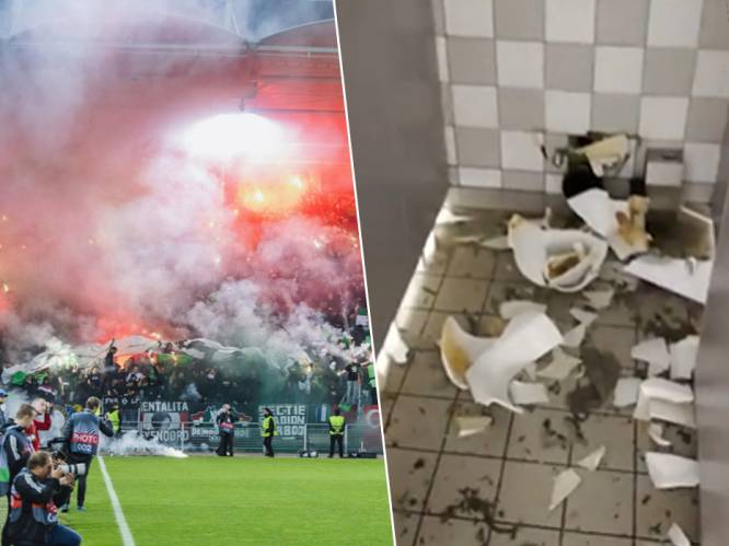 Feyenoord-fans misdragen zich andermaal: hooligans richten ware ravage aan in stadion van Sturm Graz