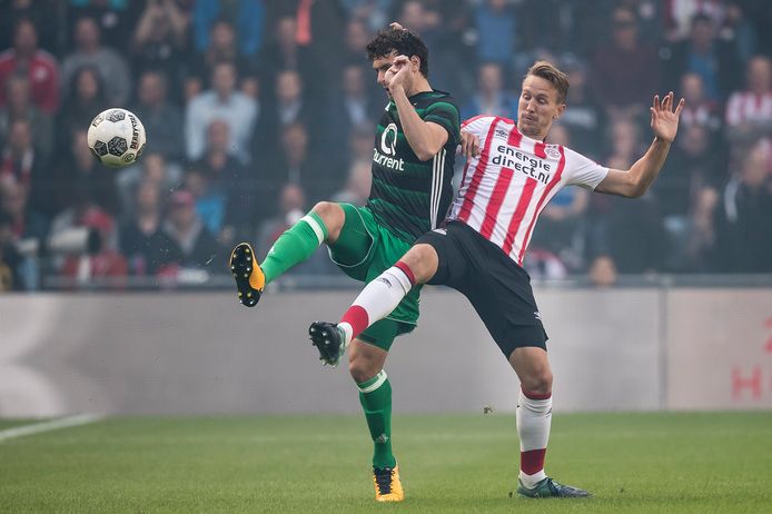 PSV-aanvaller Luuk de Jong is er niet best aan toe.