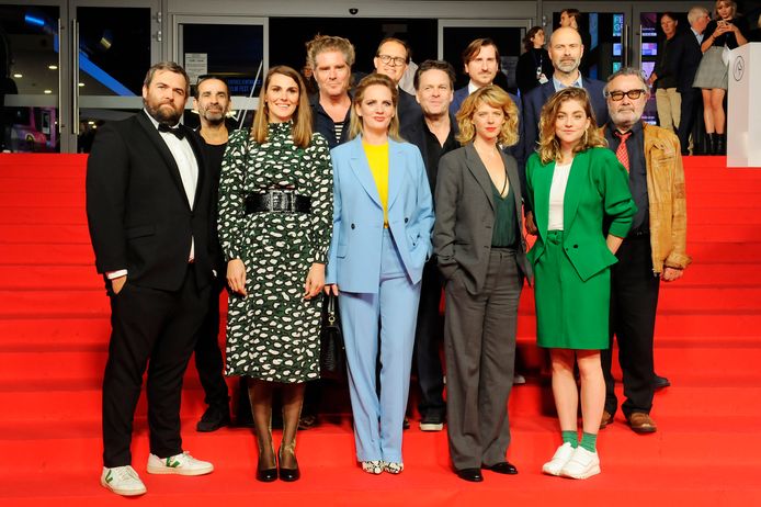 De cast, scenaristen en regisseur van ‘De Twaalf op het Filmfestival van Gent.