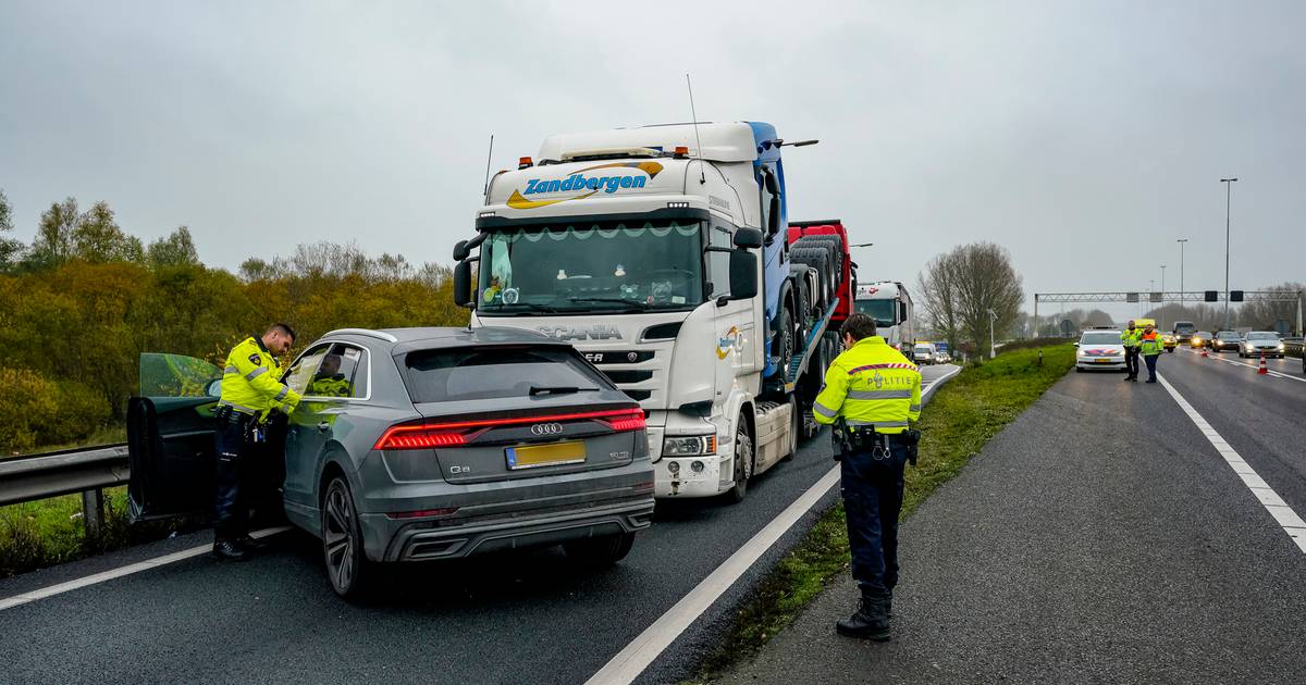 Ongelukken op A27 en A59 zorgen voor files.