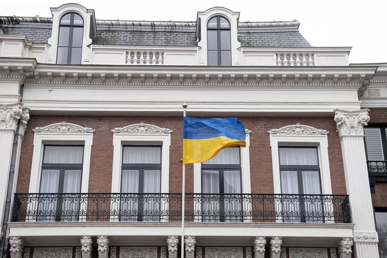 De Oekraïense ambassade in Den Haag. Beeld ANP
