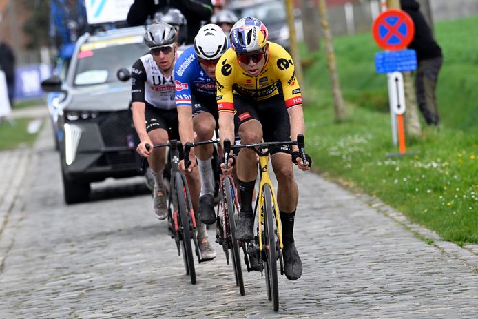 De 'Grote Drie': Wout van Aert, Mathieu van der Poel en Tadej Pogacar.