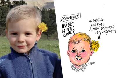 “Het spelletje van de zomer: waar is Émile?”: Frans weekblad Charlie Hebdo choqueert met karikatuur van vermiste peuter