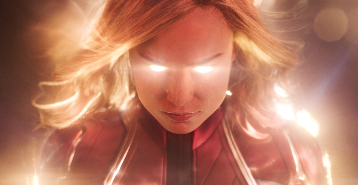 Brie Larson, zelf al een Oscar-winnares, in 'Captain Marvel'.