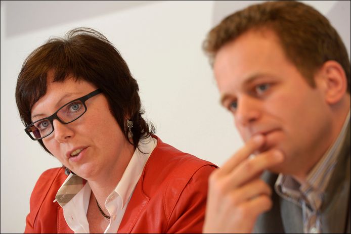 Kamerlid Leen Dierick en Vlaams parlementslid Robrecht Bothuyne.