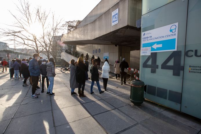 Het vaccinatiecentrum Pacheco in Brussel.