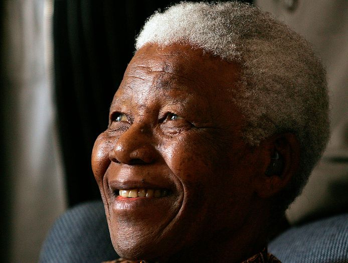 Voormalig Zuid-Afrikaanse president Nelson Mandela.