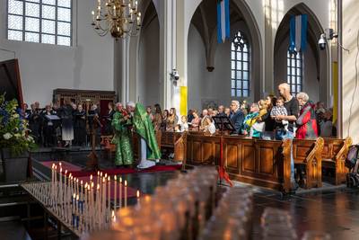 Oksana dankbaar voor Oekraïens-orthodoxe mis in Elshout: ‘Het voelde als thuis’