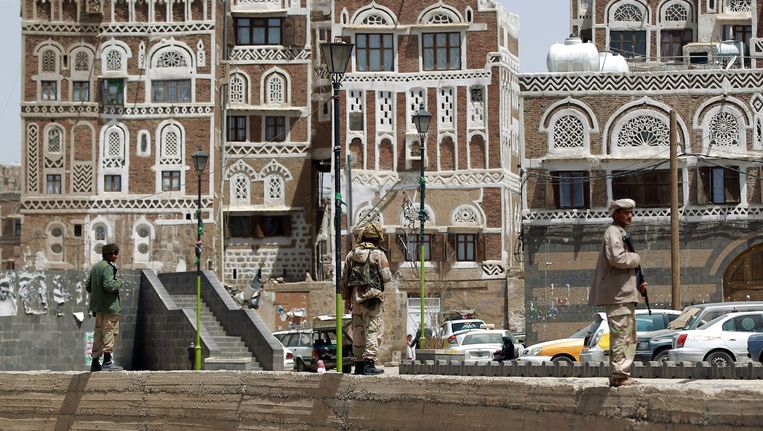 Rebellen in Sanaa, de hoofdstad van Jemen. Beeld afp