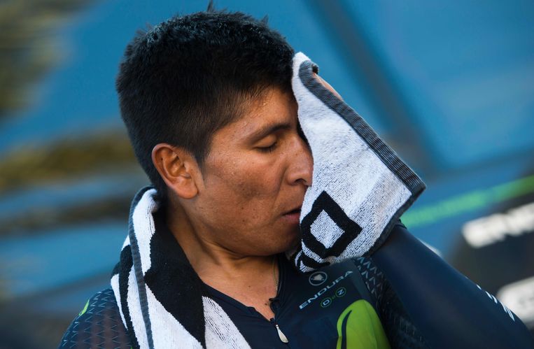 Quintana heeft de eindzege voor het grijpen Beeld AFP