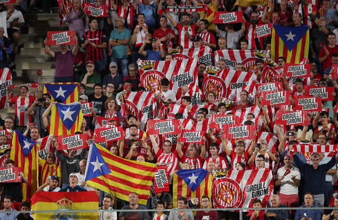 De fans van Girona.
