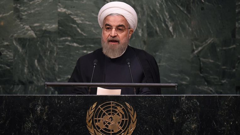 De Iraanse president Hassan Rohani Beeld afp