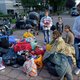 Asielzoekers slapen in Schaarbeeks park