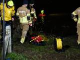 Bestelbus belandt in het water in Terheijden, bestuurder ongedeerd