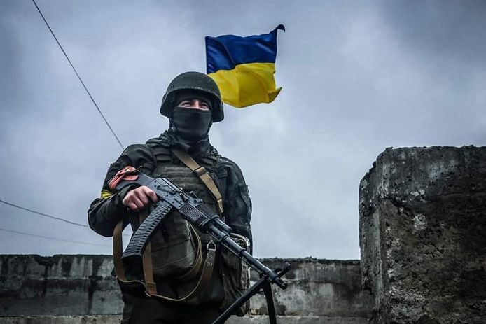 Illustratiebeeld: een Oekraïense soldaat in Cherson.