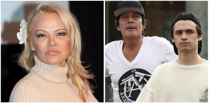 Pamela Anderson, Tommy Lee en Brandon