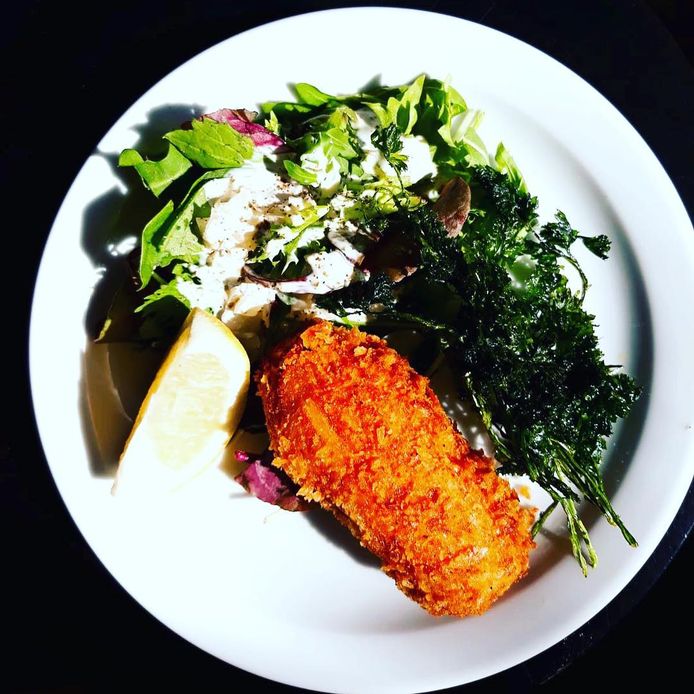 La croquette aux crevettes de Fernand Obb.