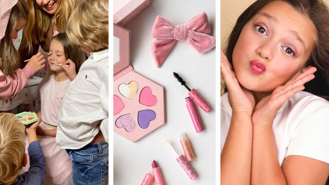 Schmink voor kids? Belgisch make-up merk lanceert een eerste kindercollectie. Dermatoloog geeft advies
