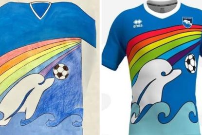 Hartverwarmend in deze barre tijden: jonge fan ontwerpt nieuw shirt van Italiaanse voetbalclub