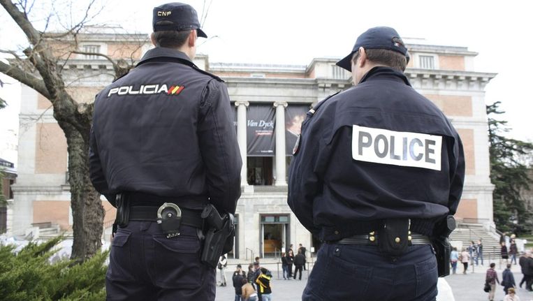 Spaanse politieagenten ter illustratie Beeld epa