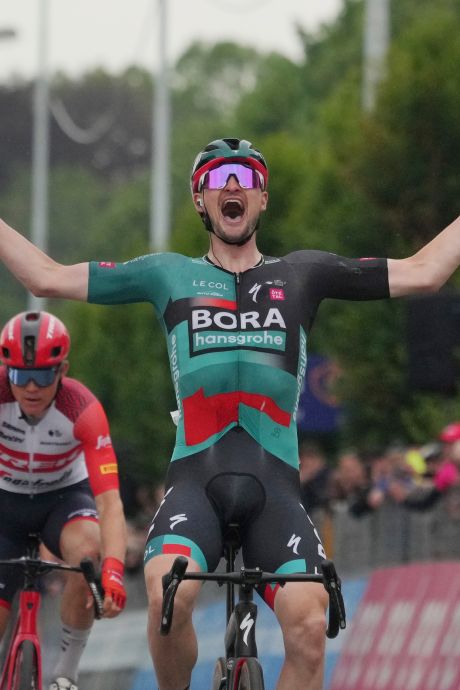 Giro: l'Allemand Nico Denz s'impose dans un sprint à trois au bout d'une longue échappée