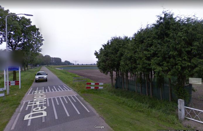 De route Haarsteeg-Elshout, gezien vanaf De Hoeven