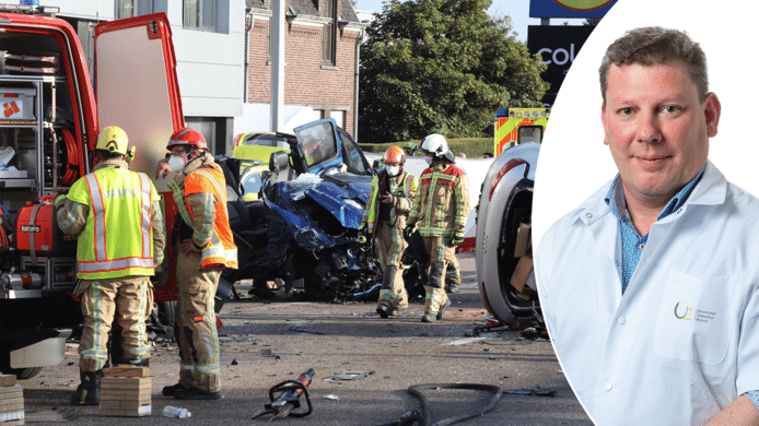 Links: Volgens zijn familie had de 64-jarige bestuurder van de pick-up, die zondagavond een zwaar ongeval veroorzaakte in Houthalen-Helchteren, een totale black-out.
Rechts: Professor Neurologie Sebastiaan Engelborghs (UZ Brussel)