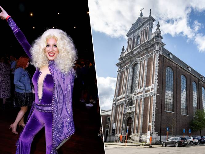 Vijf dragqueens treden op in... een kerk: “Waar de pastoor zich omkleedde, trekken zij hun pluimen aan”