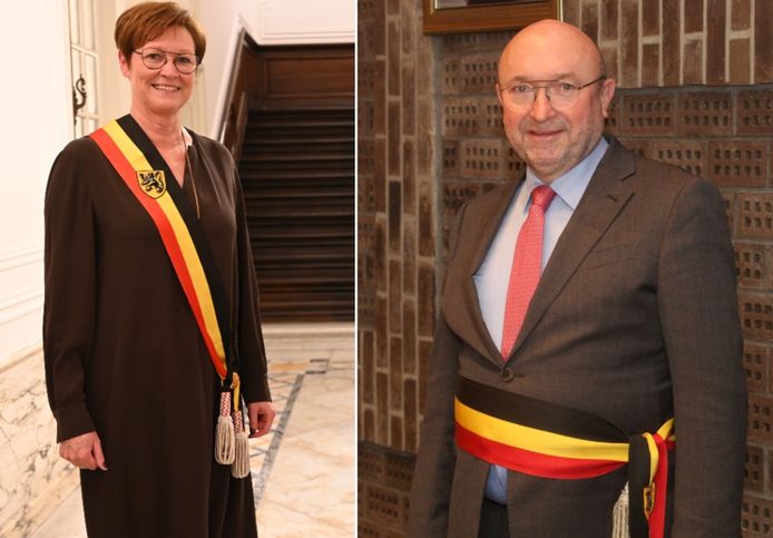 Burgemeester Geertrui Van de Velde van Lede en burgemeester Hugo De Waele van Erpe-Mere (CD&V) zien een fusie met een grootse bruid als Aalst niet zitten.
