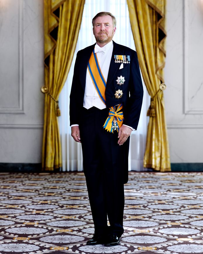 Nieuw staatsie portret van koning Willem-Alexander.
