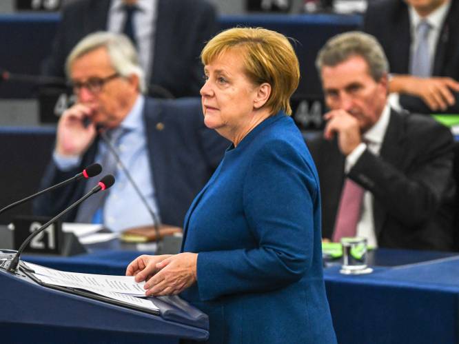 Speechte Angela Merkel voor het laatst de sterren van de hemel in Straatsburg?