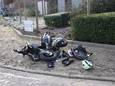 De bromfietser kon de auto niet meer ontwijken en maakte een harde val.
