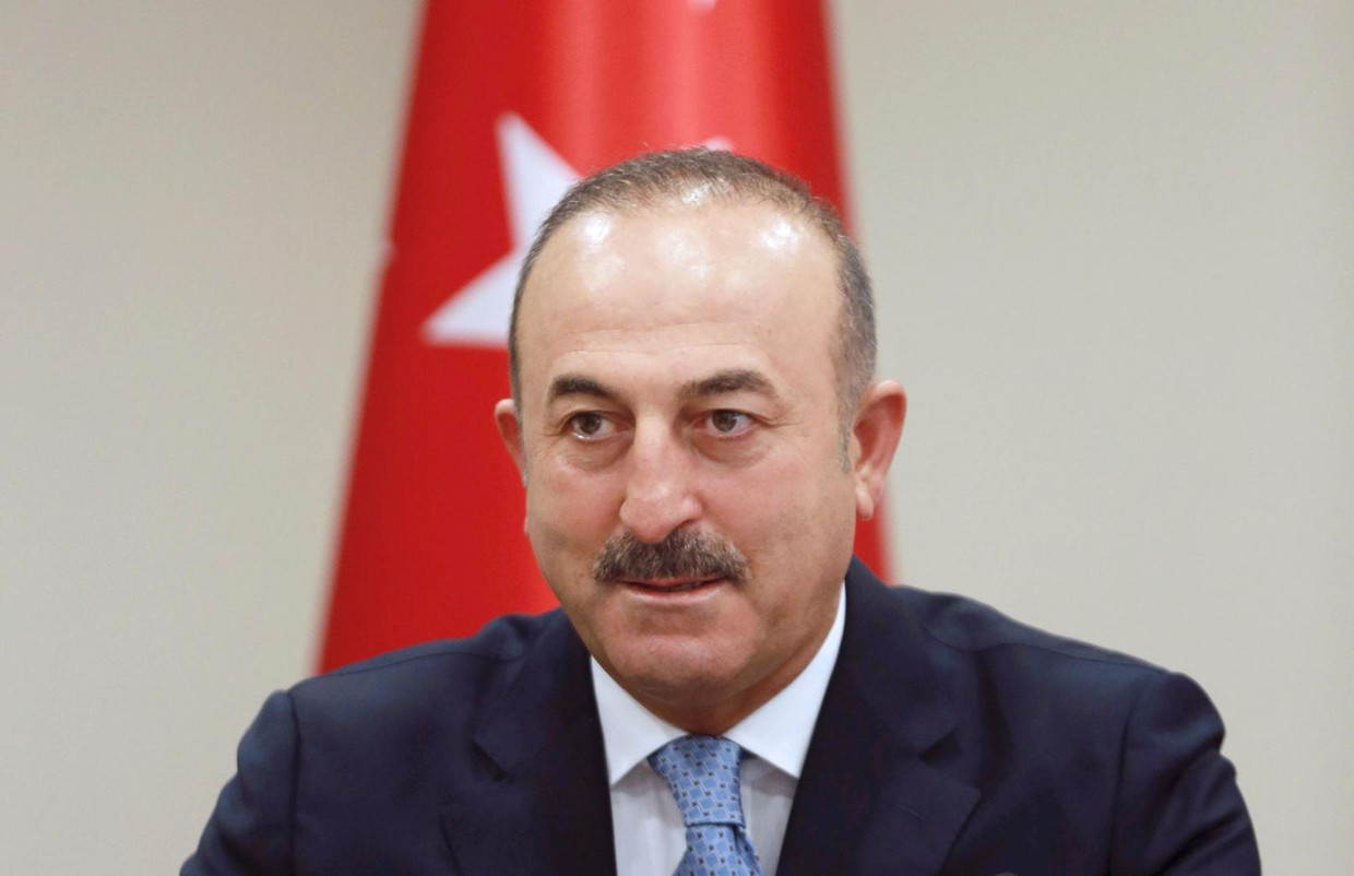 De Turkse minister van Buitenlandse Zaken Mevlüt Cavusoglu. Beeld afp