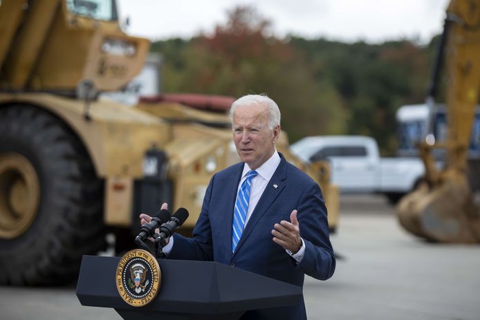 De Amerikaanse president Joe Biden.