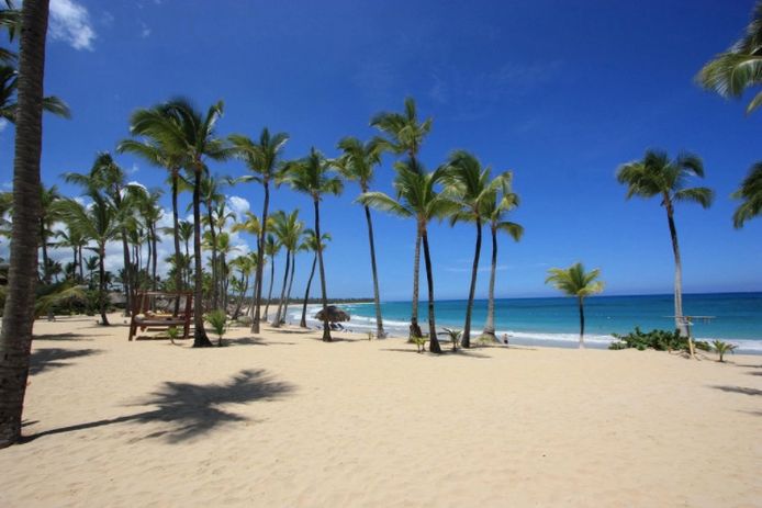 Een van de stranden op Punta Cana, op de Dominicaanse Republiek.