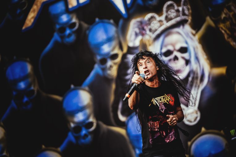 Anthrax op Graspop 2019. Beeld Stefaan Temmerman