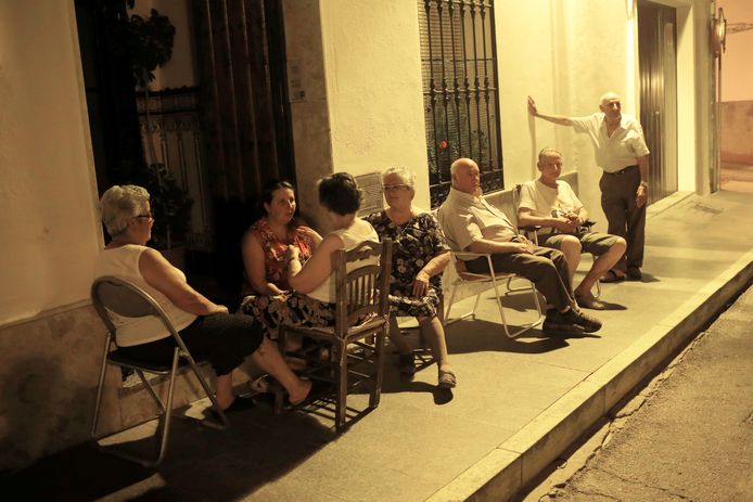 Lokale bewoners in Ronda (Spanje)