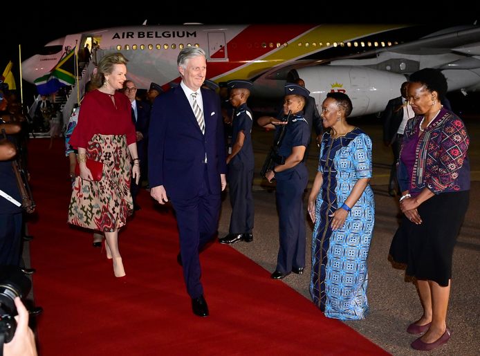 Le roi Philippe et la reine Mathilde sont arrivés à Pretoria.