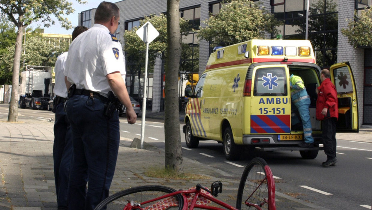 Fietsongeval in Rijswijk. Beeld anp