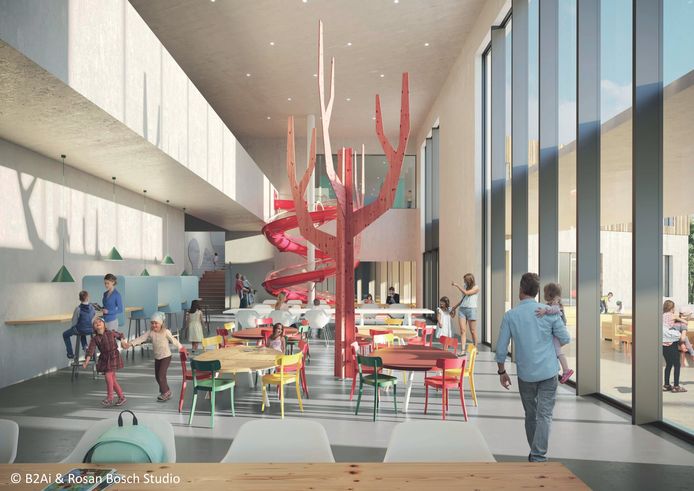 Het nieuwe gebouw krijgt een centrale ruimte.
