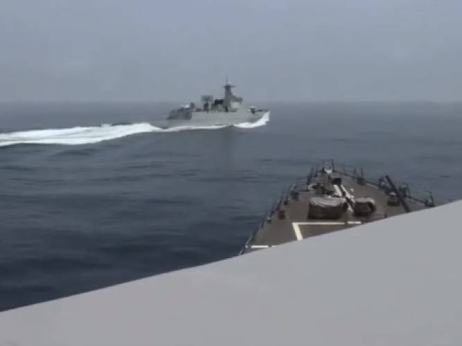 KIJK. Verenigde Staten geven beelden vrij van “onveilig” incident met Chinees oorlogsschip