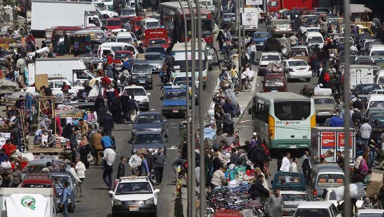Verkeer in Caïro. Beeld reuters