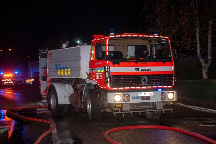 Brandweerpost Sint-Lievens-Houtem was in de buurt aan het oefenen en was meteen ter plaatse en kon erger voorkomen.